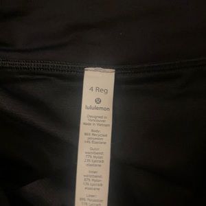 Black lululemon shorts
